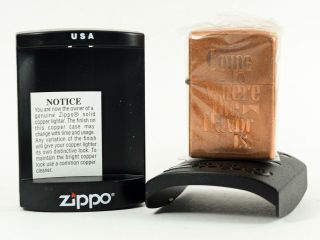 Come To Where The Flavor Is - Copper Marlboro Zippo Men 