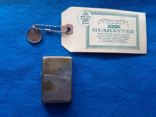 Zippo Lighter 1974,  The Cent Never Spent
