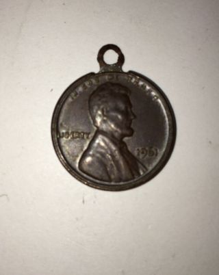 Vintage Zippo Keychain - The Cent Never Spent To Repair A Product - 1961