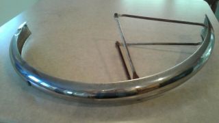 Vintage 26 " Back Bicycle Fender Chrome Fender From Deluxe Schwinn Hollywood