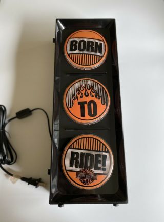 Harley Davidson Flashing Light Sign Wall Man Cave Decor Stop Light Design