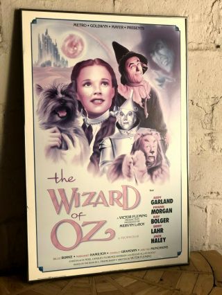 Wizard Of Oz Movie Poster,  International Version,  Framed Size 24 X 36