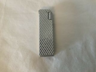 Vintage Mini Hadson Gas Lighter Silver Tone