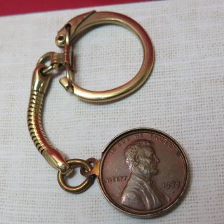 Vintage Zippo Lighter Advertising 1973 Penny Keychain The Cent Never Spent