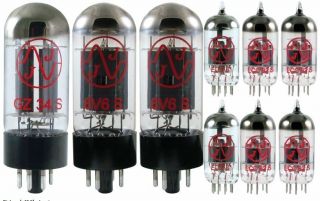 Fender 65 Deluxe Reverb Reisse - Premium Jj Electronic Full Tube Replace Set