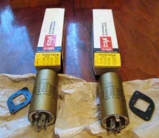 Vintage Cde Electronic Components Capacitor Nos X2 Dd0185a
