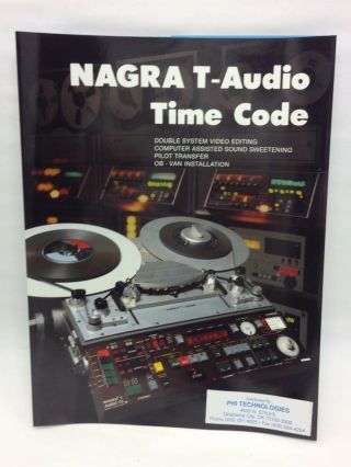 Kudelski Nagra T - Audio W/ Time Code Color Brochure Switzerland