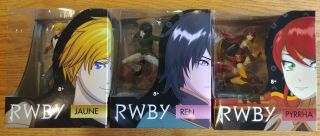 Rwby Mcfarlane Series 2 Figures: Pyrrha,  Jaune,  Ren