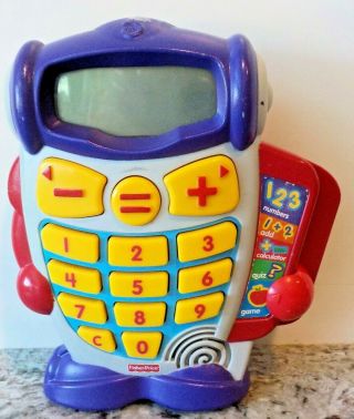 Fisher Price Fun - 2 - Learn Calcubot Calculator Operates In 5 Modes 2006