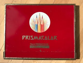Vintage Berol Prismacolor 72 Thick Lead Colored Pencils Metal Easel Box,  Canada
