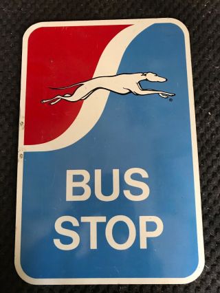 Greyhound Bus Stop Sign Vintage Rod Shop